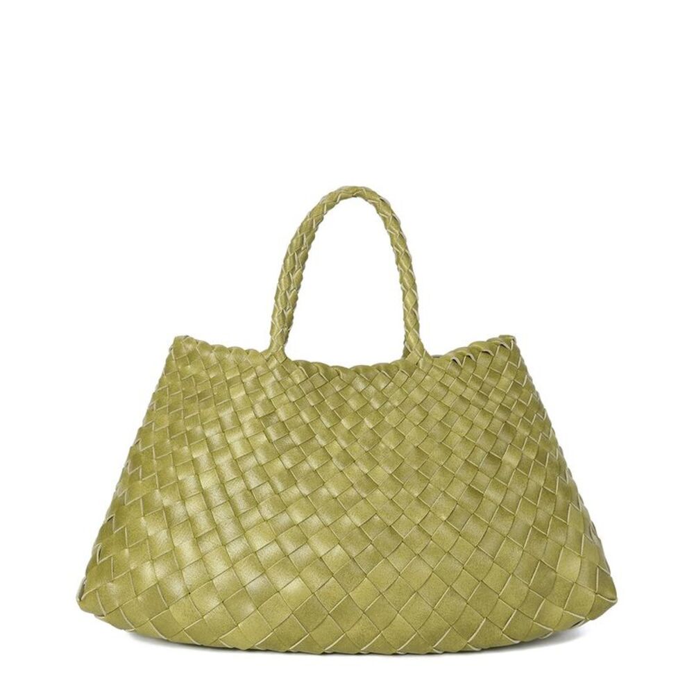 Tiffany & Fred Paris Woven Leather Tote